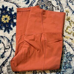 Athleta Salutation High Rise Stash Pocket Capri Orange Size 1X